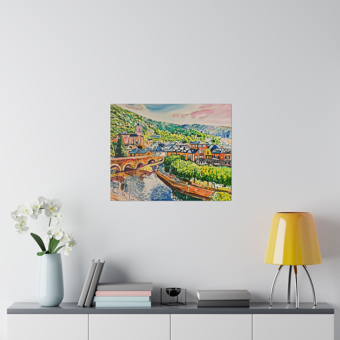 Molinaseca Painting Canvas Print