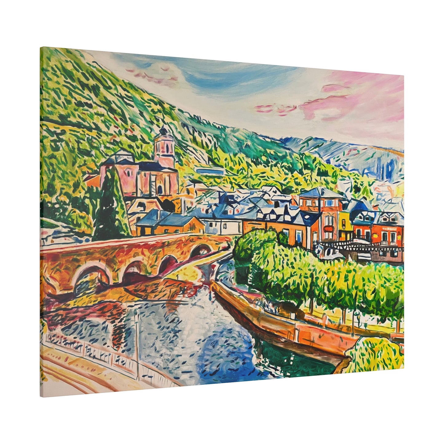 Molinaseca Painting Canvas Print