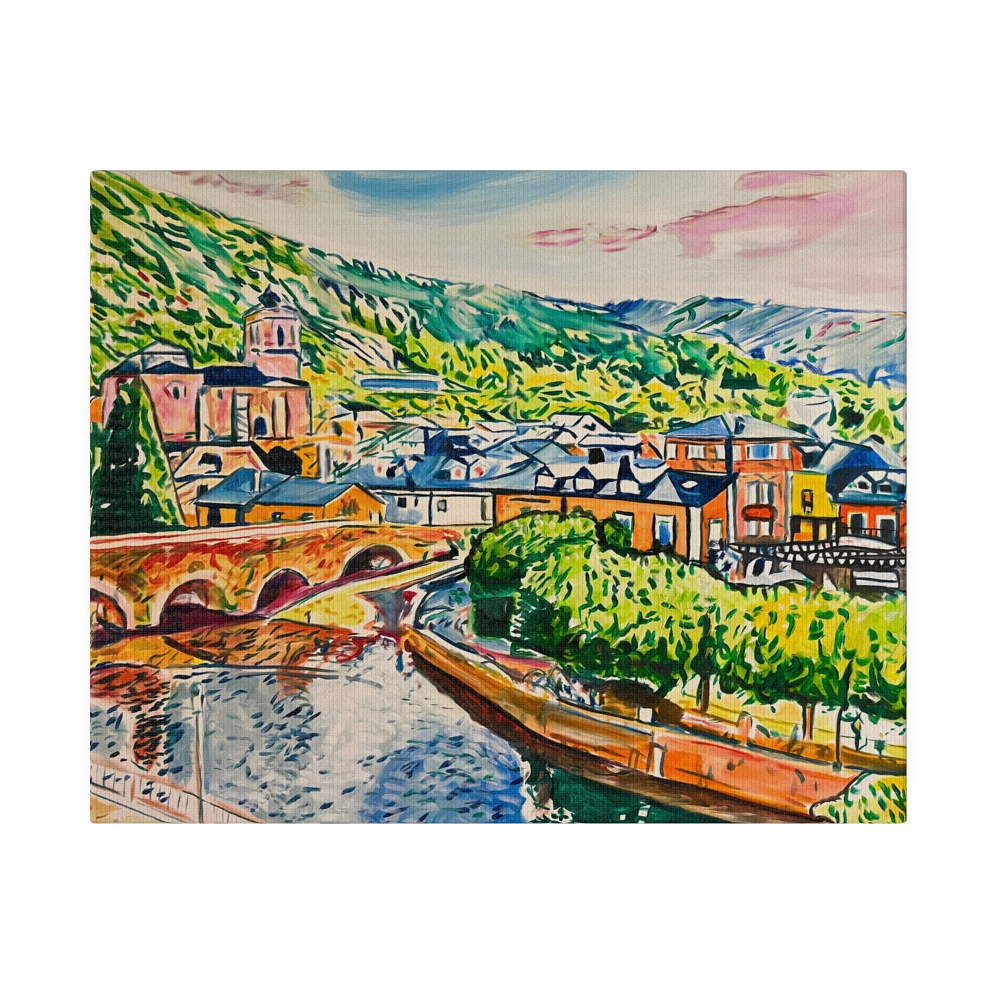 Molinaseca Painting Canvas Print