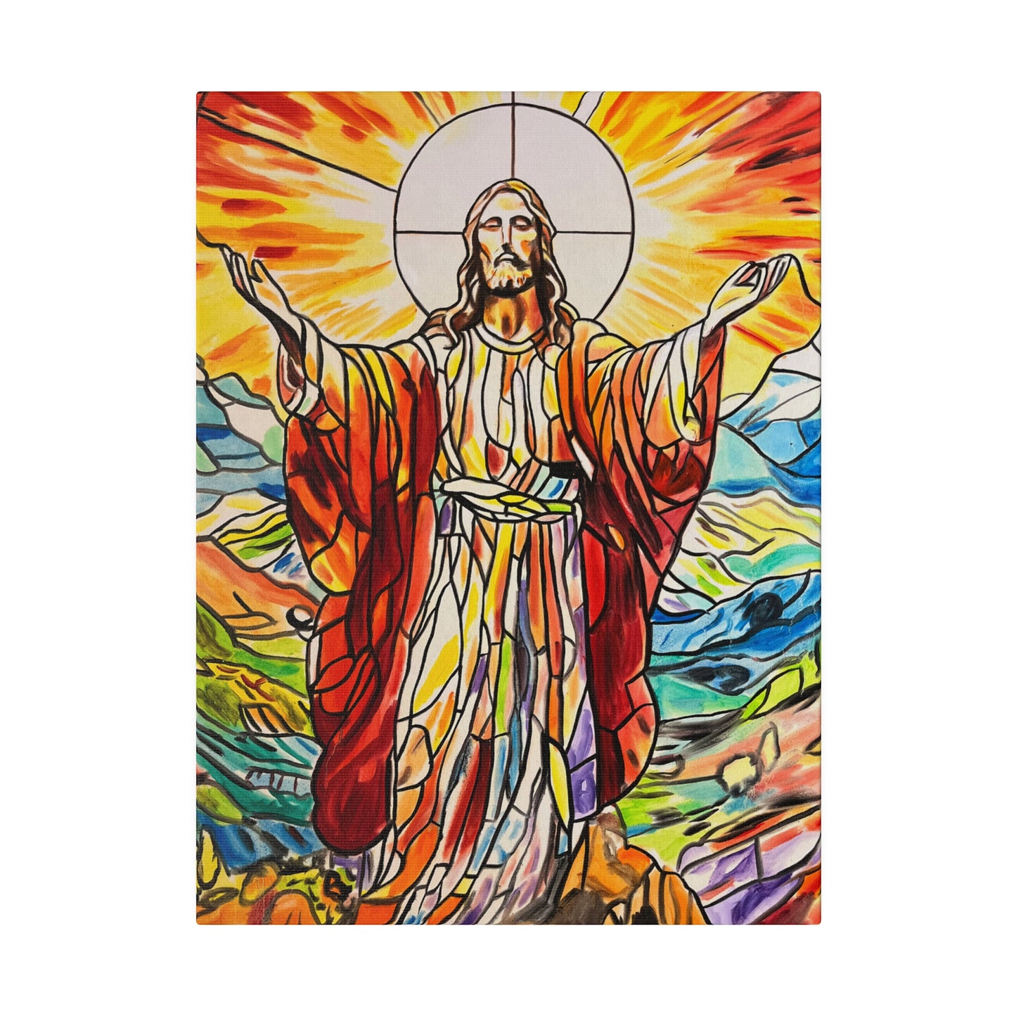 Jesus Painting Canvas Print