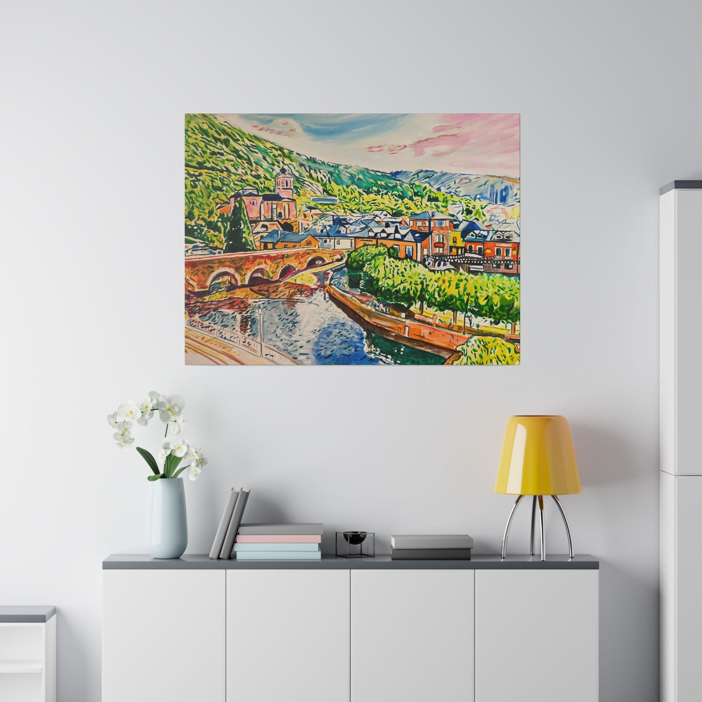 Molinaseca Painting Canvas Print