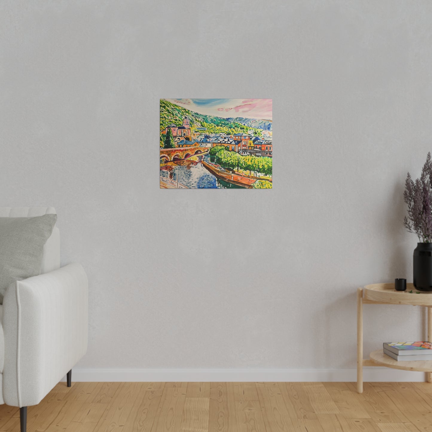 Molinaseca Painting Canvas Print