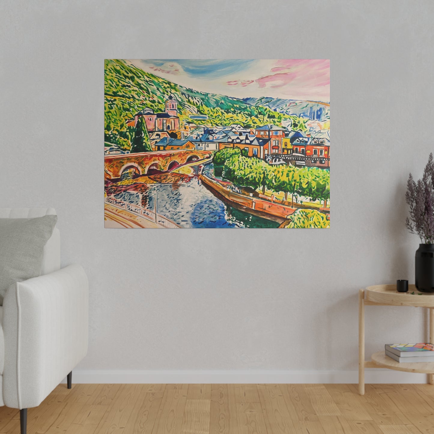 Molinaseca Painting Canvas Print