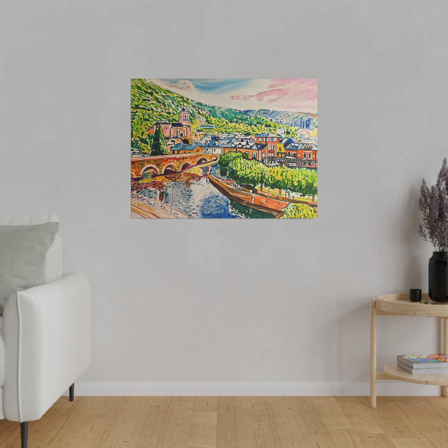 Molinaseca Painting Canvas Print