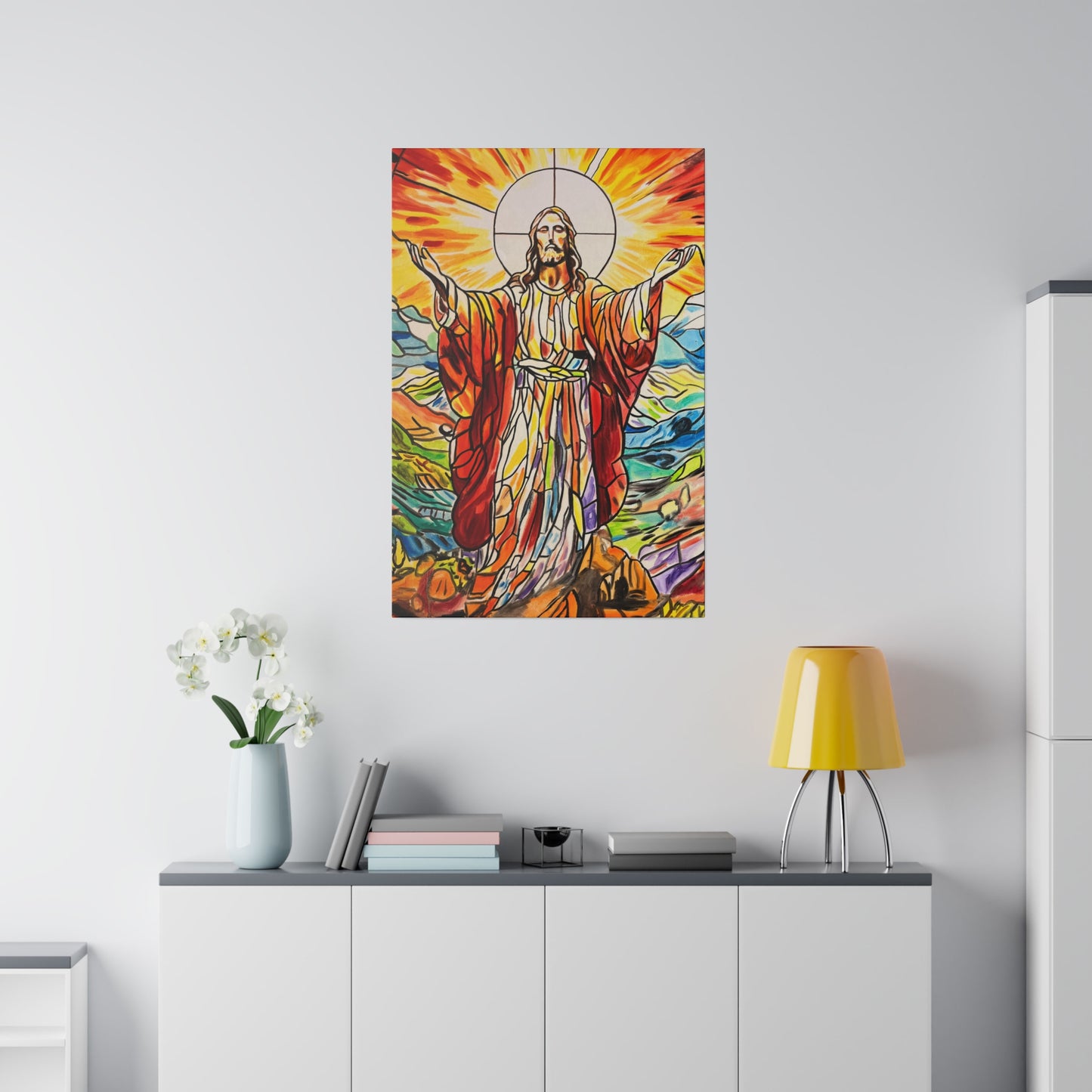 Jesus Painting Canvas Print