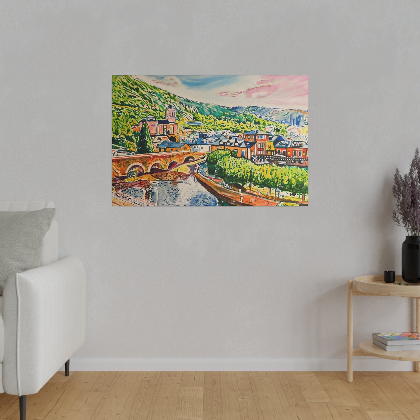 Molinaseca Painting Canvas Print